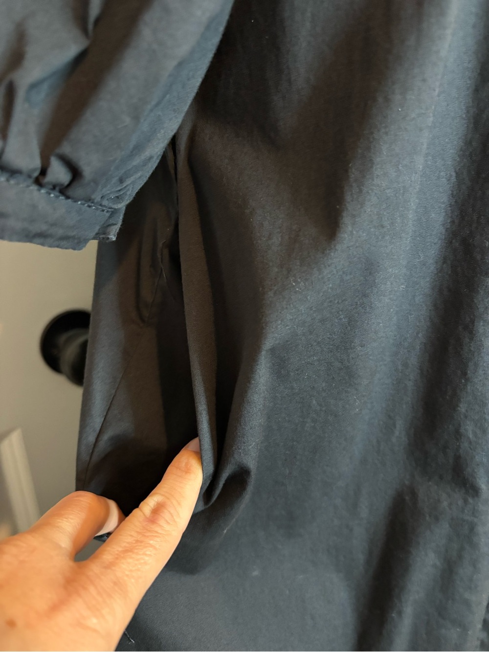 STAUD Black Button-Front Maxi Dress with Balloon Sleeves - Picture 6 of 13